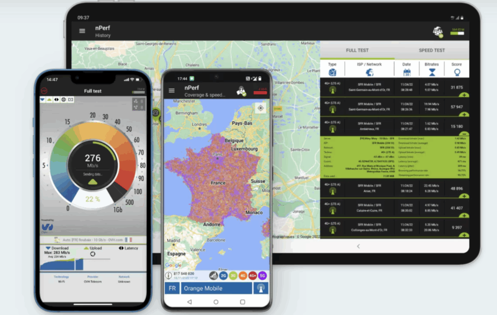 Nperf Android EE takes the lead in mobile data performance according to nPerf test ...