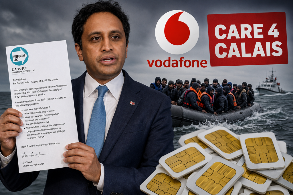 Vodafone caught in Reform migrant storm over supplying SIMS to CARE4CALAIS